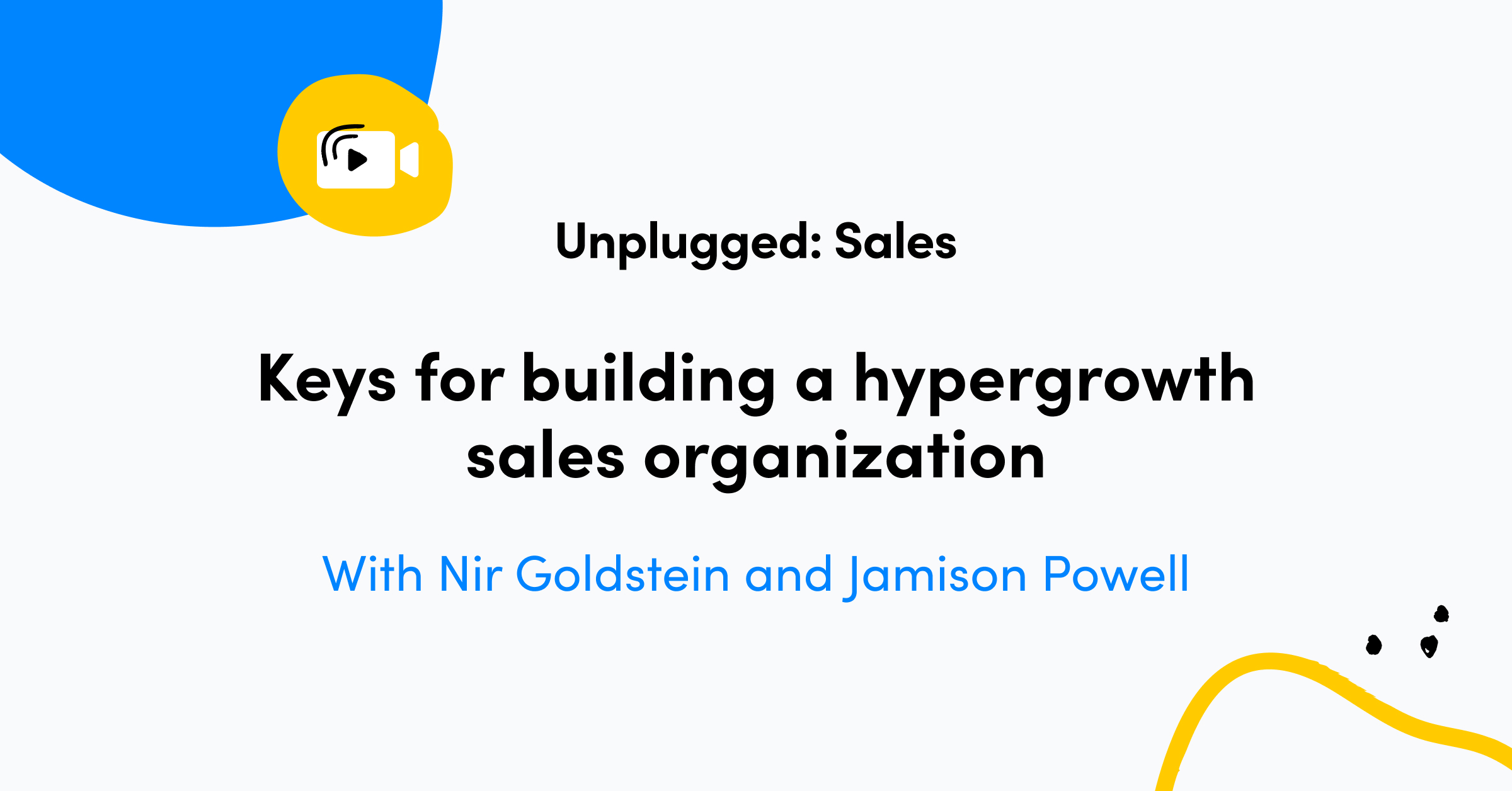 Unplugged: Sales