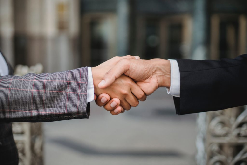 shaking hands