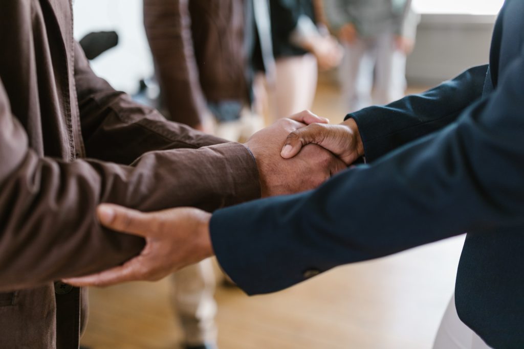 shaking hands