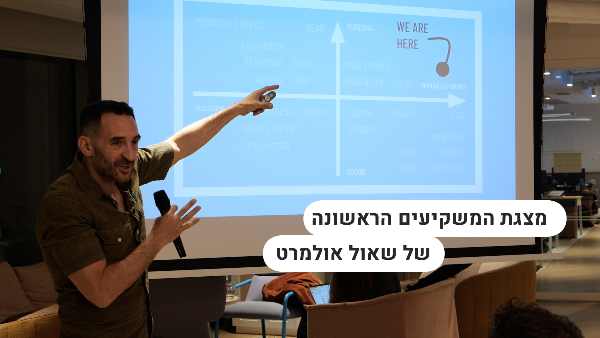מצגת המשקיעים הראשונה של שאול אולמרט