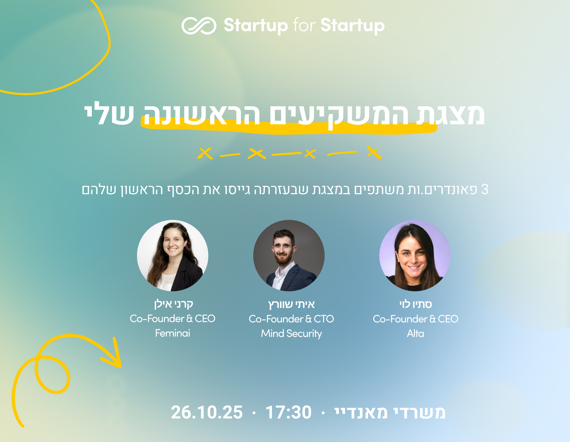 מצגת המשקיעים הראשונה שלי